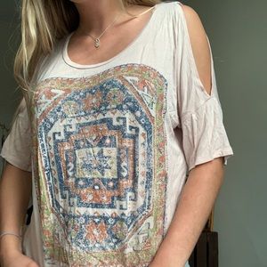 Cold Shoulder Boho Top